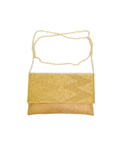 Shimmery golden clutch