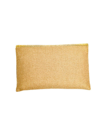 Shimmery golden clutch