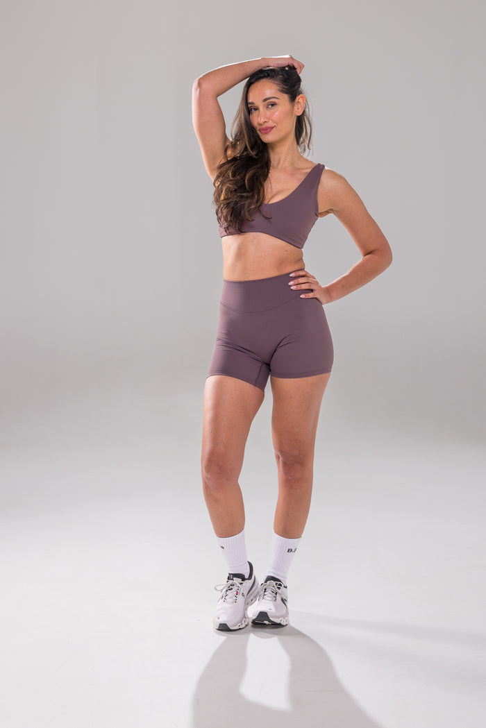 Silhouette Short - Cacao Plum