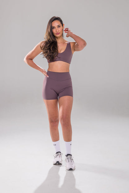 Silhouette Short - Cacao Plum