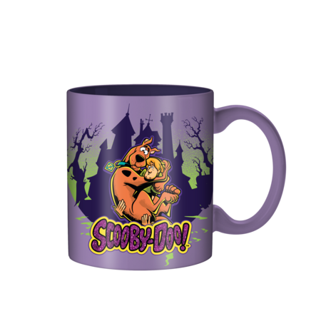 Silver Buffalo Scooby-Doo House Silo Scoob Hug Glitter 20oz Ceramic Mug
