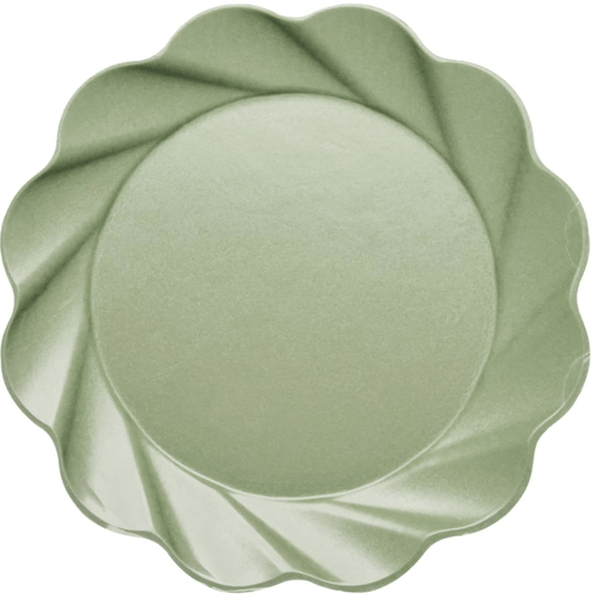 Sophistiplate Party Simply Eco XL Dinner Plates - Sage