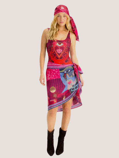 Sky Red Aura Scarf