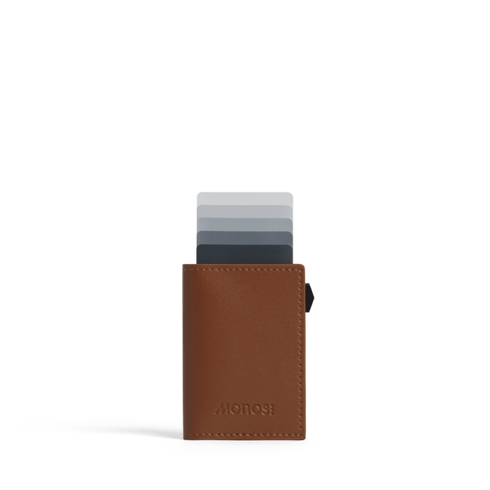 Mahogany / Black Scaled | Slim Wallet Pro in Mahogany / Black