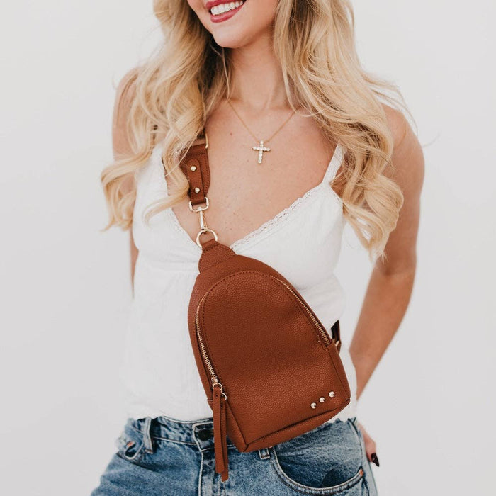 Sling Bag:Brown