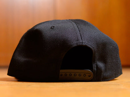 SM Classic Micro Embroidered Snapback Hat - Black / Green