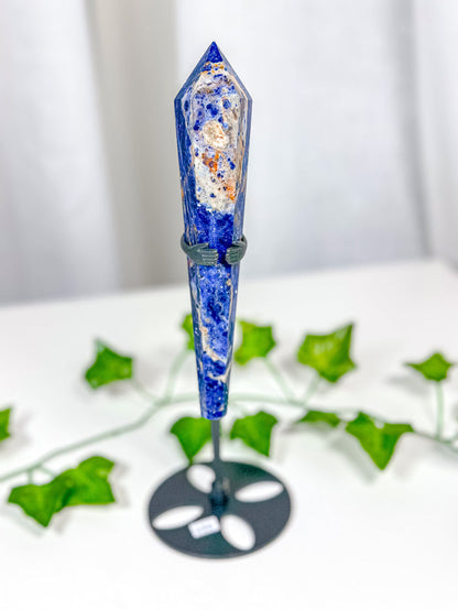 Sodalite Wand on Stand (68D)