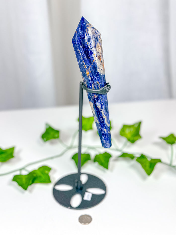 Sodalite Wand on Stand (68D)