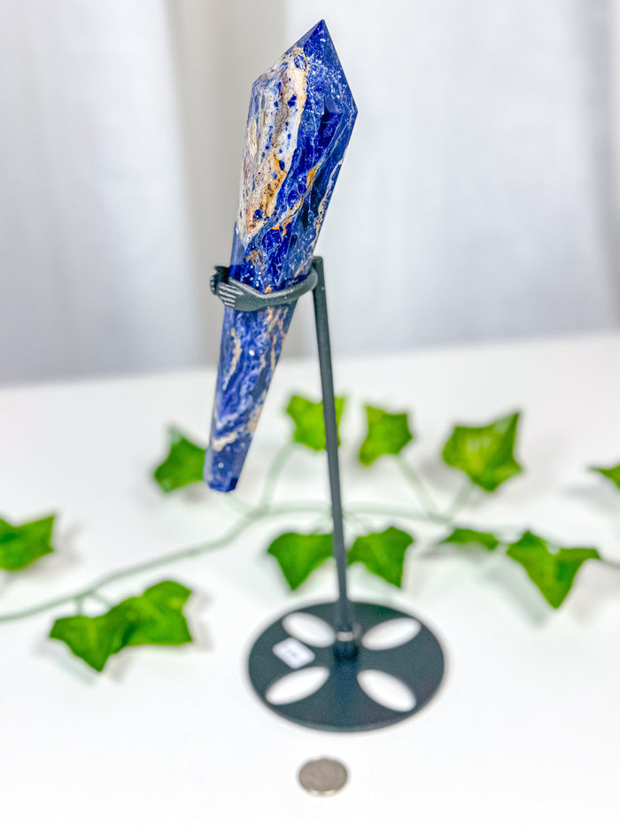 Sodalite Wand on Stand (68D)