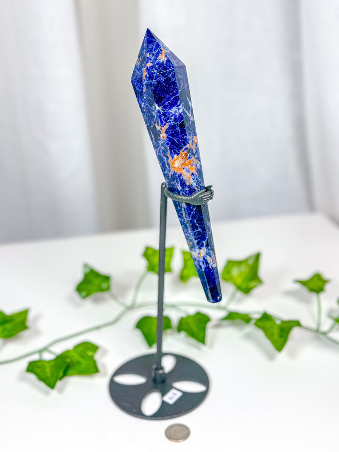 Sodalite Wand on Stand (85B)