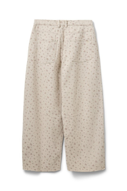 Sofie Schnoor S261216 Tomarsw Cropped Barrel Jeans Rose Flower by Sofie Schnoor Shop Sofie Schnoor at Dotique