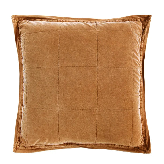 Stonewashed Cotton Canvas Euro Sham