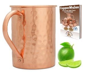 Straight Hammered Mug Set of 2 | Each Mug Holds 16oz