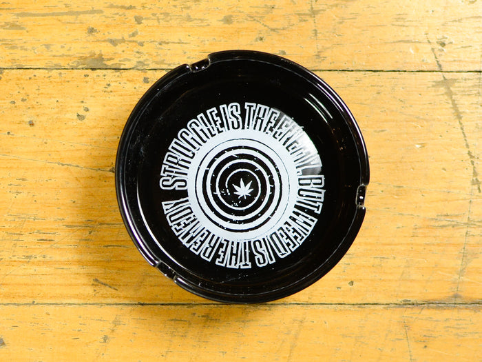 Struggle Is The Enemy Ceramic Ashtray - Black