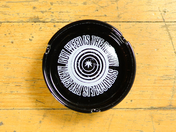 Struggle Is The Enemy Ceramic Ashtray - Black