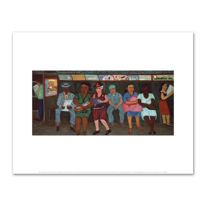 Ralph Fasanella, Subway Riders, 1950, American Folk Art Museum, New York, Gift of Ralph and Eva Fasanella, Â© Estate of Ralph Fasanella. Fine Art Prints in various sizes by Museums.Co