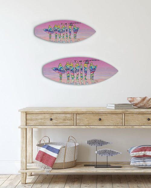 Surf Sisters Surfboard Wall Art