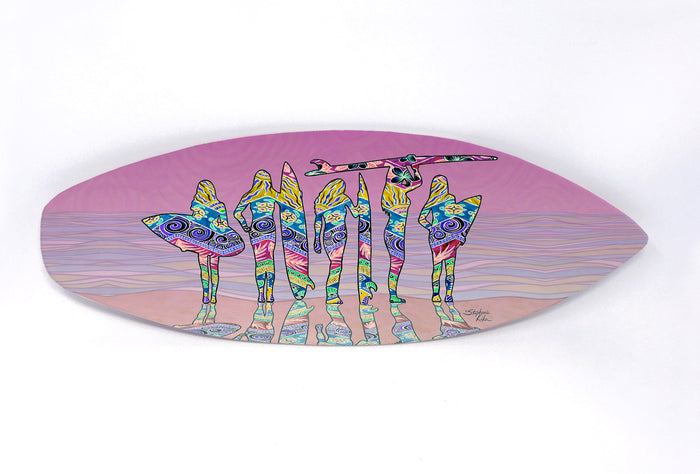 Surf Sisters Surfboard Wall Art