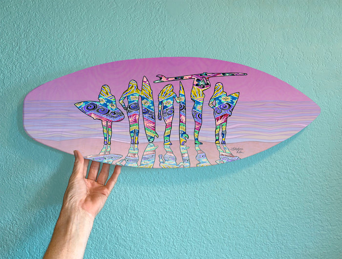 Surf Sisters Surfboard Wall Art