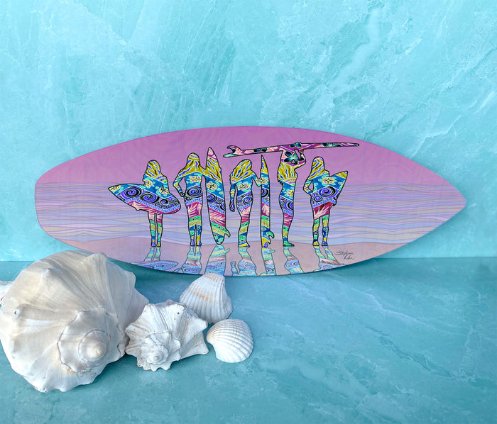 Surf Sisters Surfboard Wall Art
