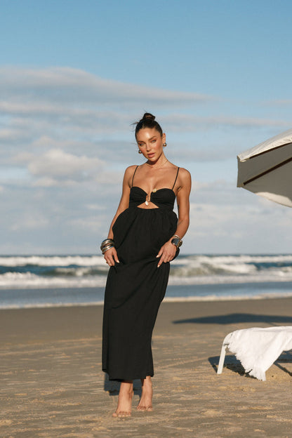 Petal and Pup USA DRESSES Tanala Maxi Dress - Black