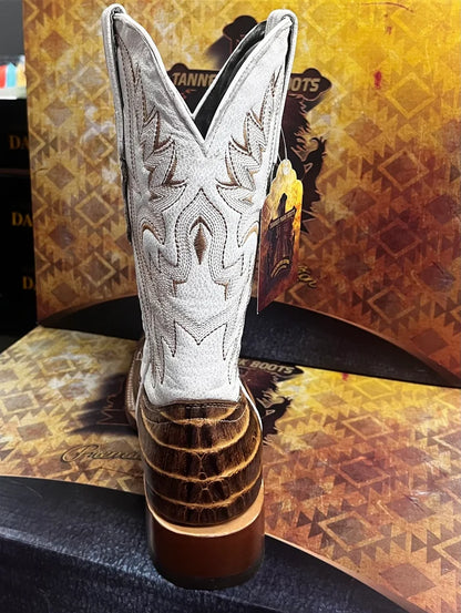 Tanner Mark Men's Imitation Caiman Tail Western Boot in Orix