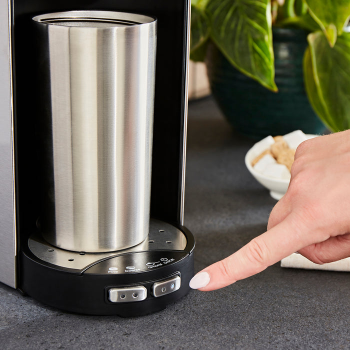 Tazza Pour & Go Single Cup Coffee Machine with Grinder