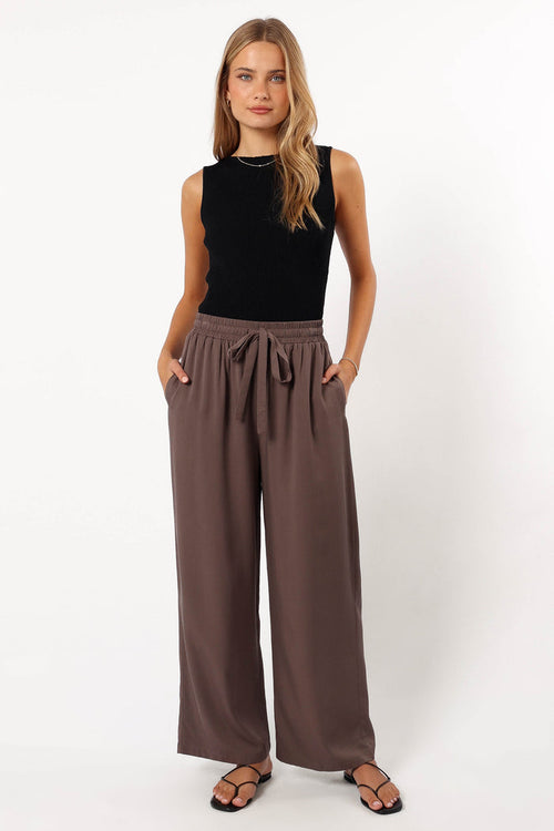 Petal and Pup USA BOTTOMS Teddy Pant - Charcoal