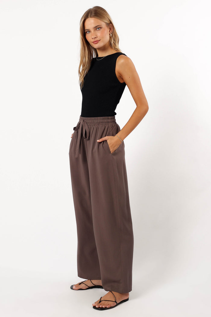 Petal and Pup USA BOTTOMS Teddy Pant - Charcoal