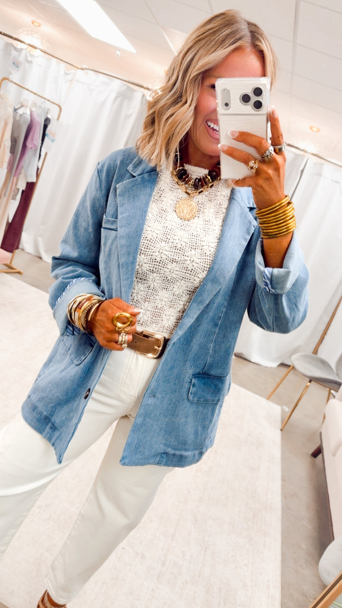 The Denim Obsession Blazer