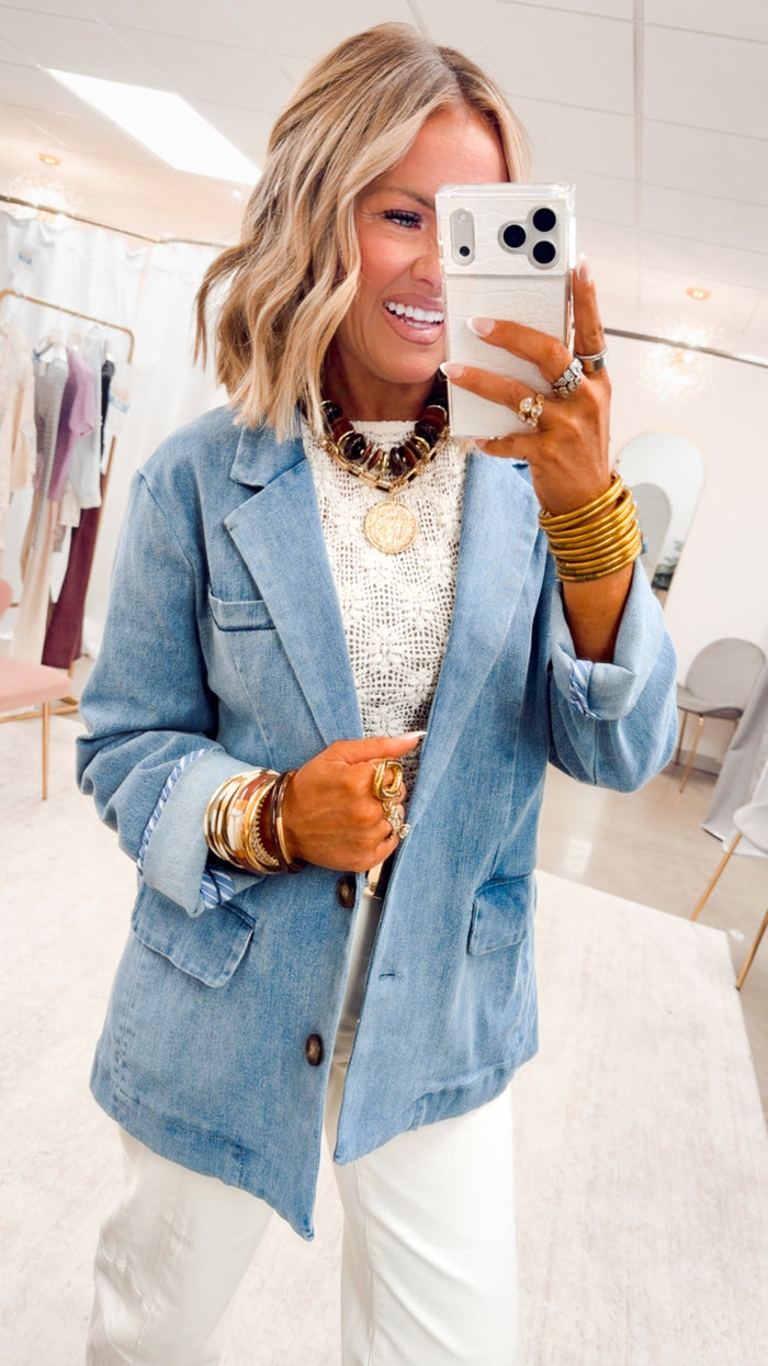 The Denim Obsession Blazer