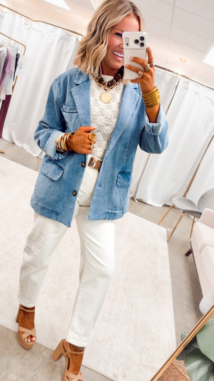 The Denim Obsession Blazer
