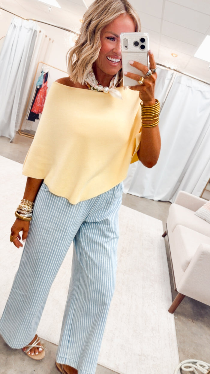 The Gretchen Poncho Top-Butter