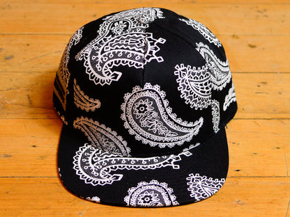 The Hundreds x Josh Vides Paisley Snapback - Black
