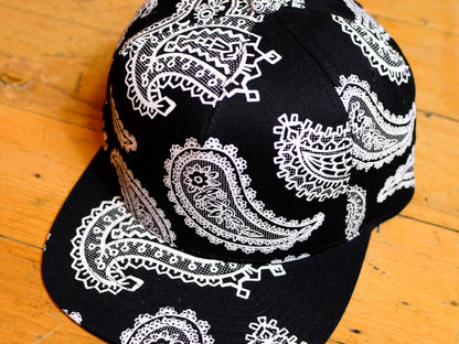 The Hundreds x Josh Vides Paisley Snapback - Black