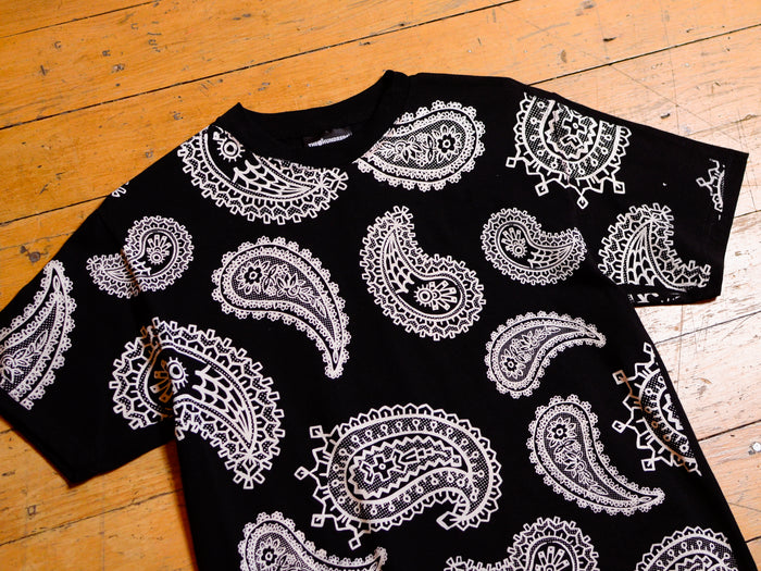 The Hundreds x Josh Vides Paisley T-Shirt - Black