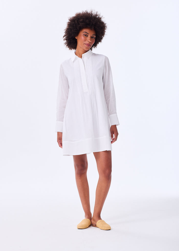 The Pintuck Shirt Dress - Discontinued Style