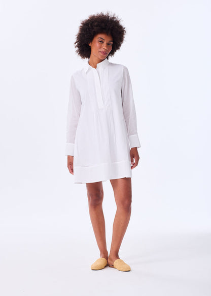 The Pintuck Shirt Dress - Discontinued Style