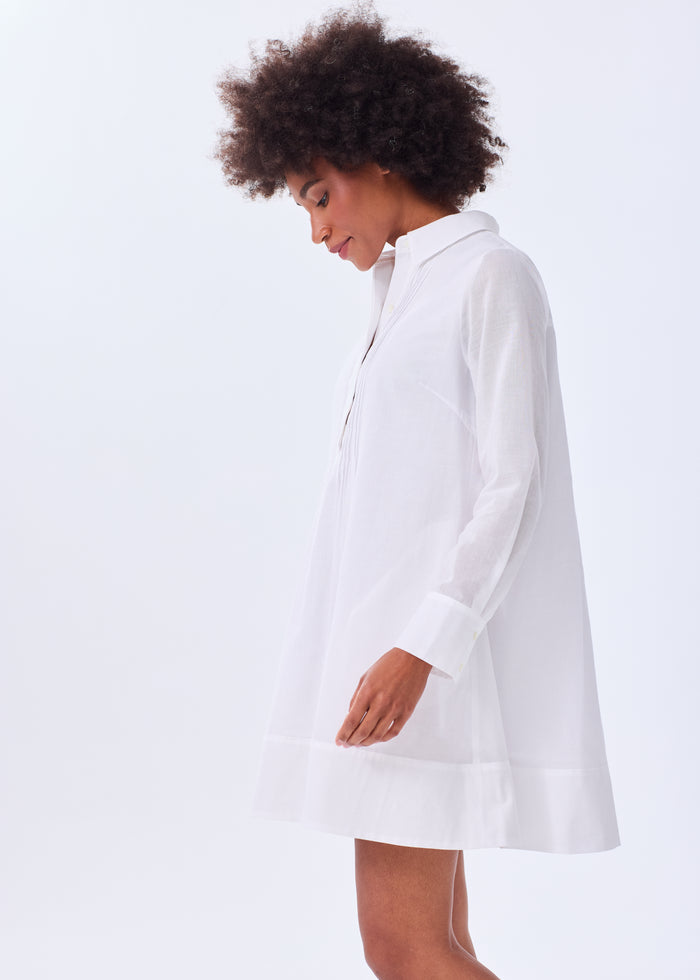 The Pintuck Shirt Dress - Discontinued Style