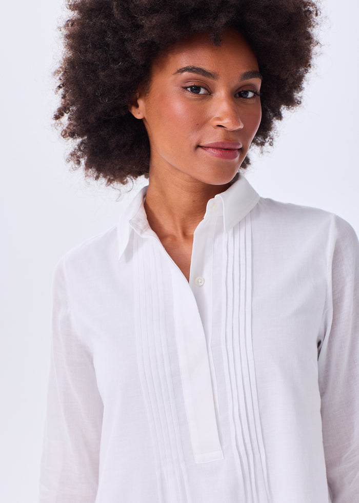 The Pintuck Shirt Dress - Discontinued Style