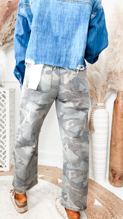 The Rogue Camo Barrel Jean