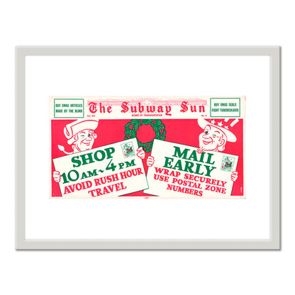 The Subway Sun, Shop Early.. Mail Early Vol. XIV No. 4 by Amelia Opdyke Jones