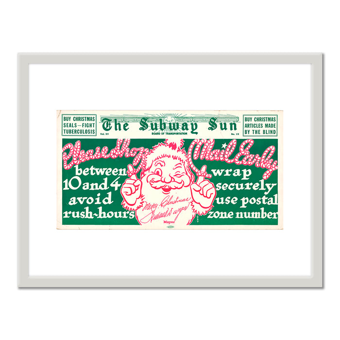 The Subway Sun, Shop Early.. Mail Early Vol. XV No. 19 by Amelia Opdyke Jones