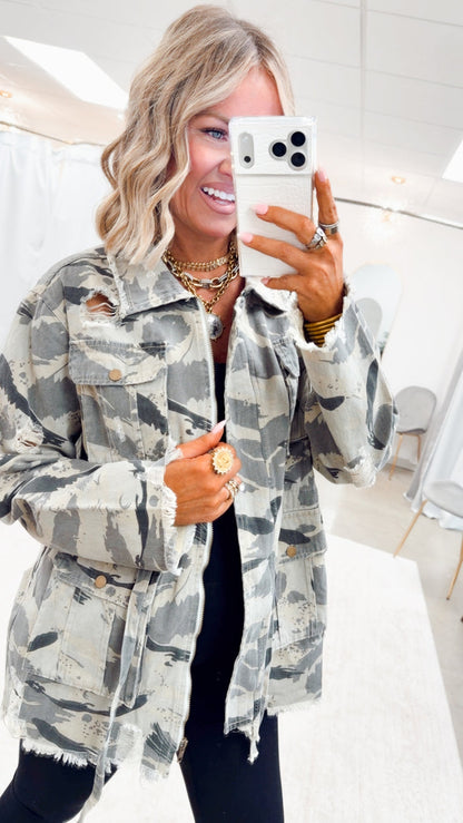 The Sweet Camo Twill Jacket