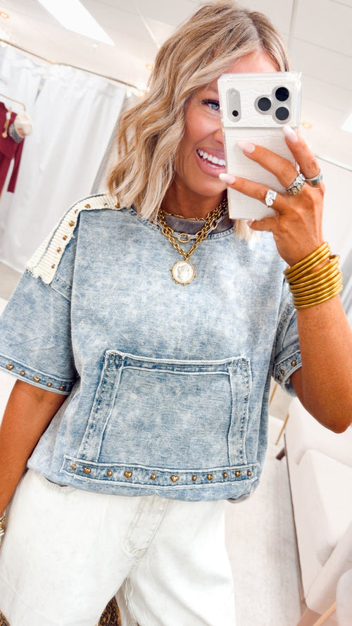 The Vintage Wash Top-Denim