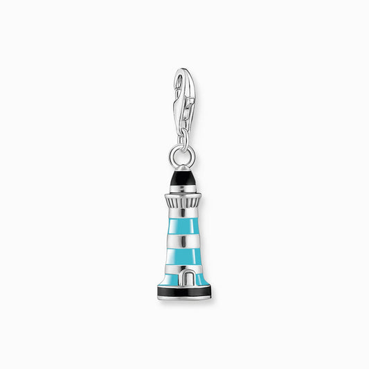 Thomas Sabo Charm-Anhänger türkiser Leuchtturm Silber - 1995-007-7