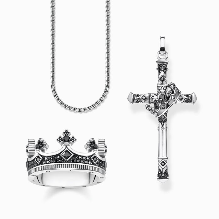 Thomas Sabo Venezia-Kette geschwärzt - KE1108-001-12