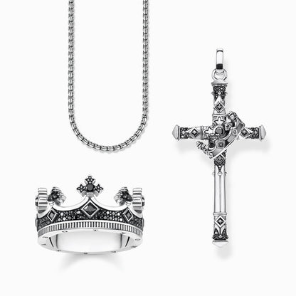 Thomas Sabo Venezia-Kette geschwärzt - KE1108-001-12