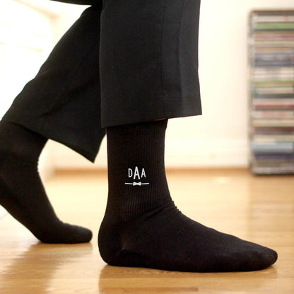 Three-Letter Monogram Wedding Socks – Personalized Bowtie Initial Socks