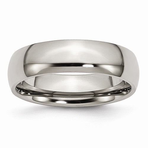 Titanium 6mm Polished Band, Size 10.5 (82879)